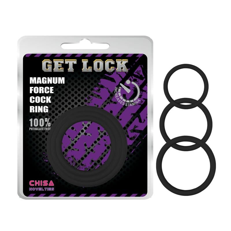 Chisa Magnum Force Cock Ring Silicone (Schwarz)