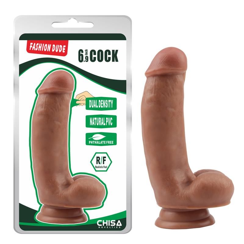 Chisa gode à double densité Fashion Dude 6.9" beige