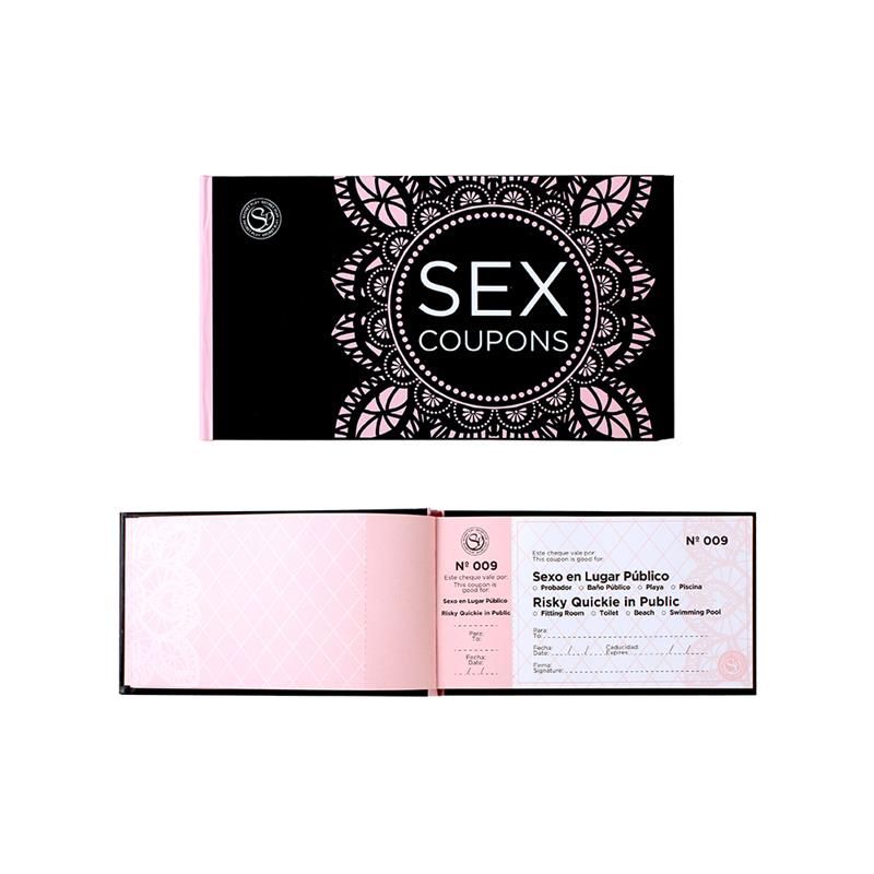 Secret Play Sex Coupons (anglais/espagnol)