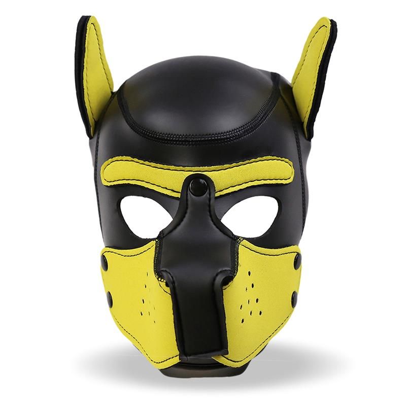 IntoYou Hound masque de chien en néoprène avec muselière amovible
