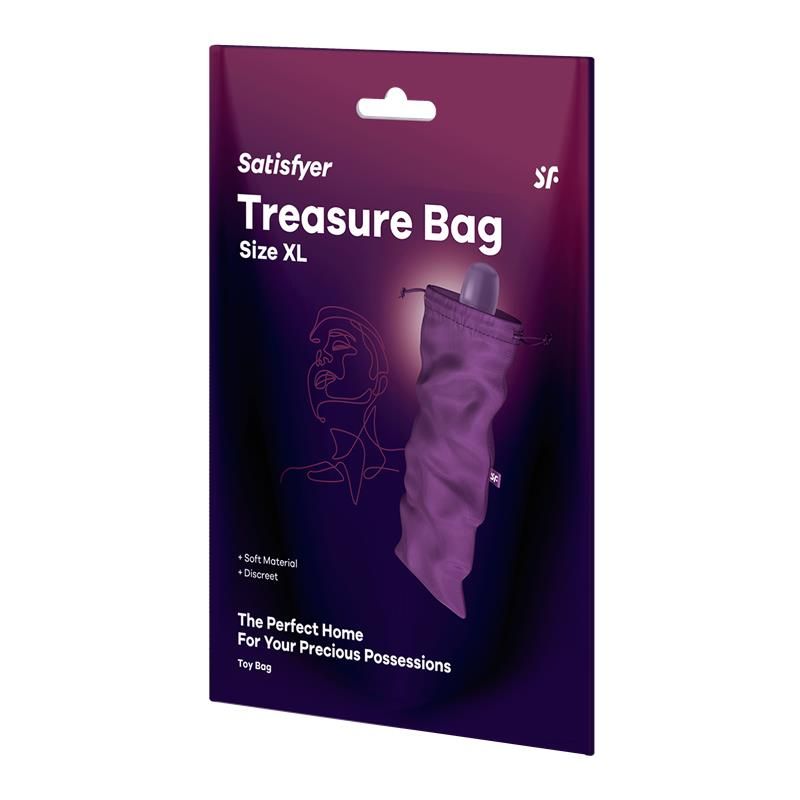 Satisfyer pochette de rangement Treasure Bag taille XL (violet)
