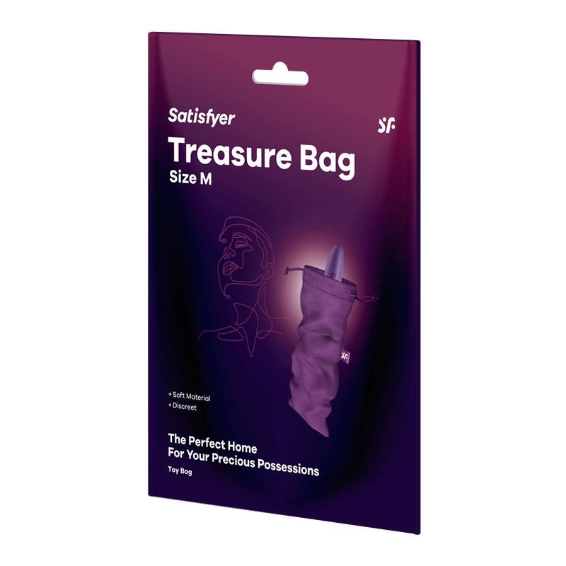 Satisfyer Sac de Rangement Treasure Bag, Taille M (Violet)