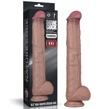 Lovetoy Dual Layered Bendable Dildo XXL 14,5"
