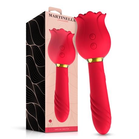 Martinella Rose with Suction and Vibe 2 in 1