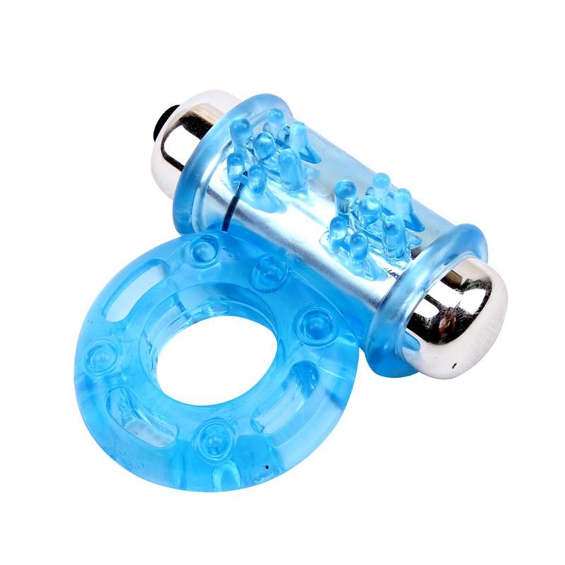 Chisa Anel Peniano Vibratório-Azul