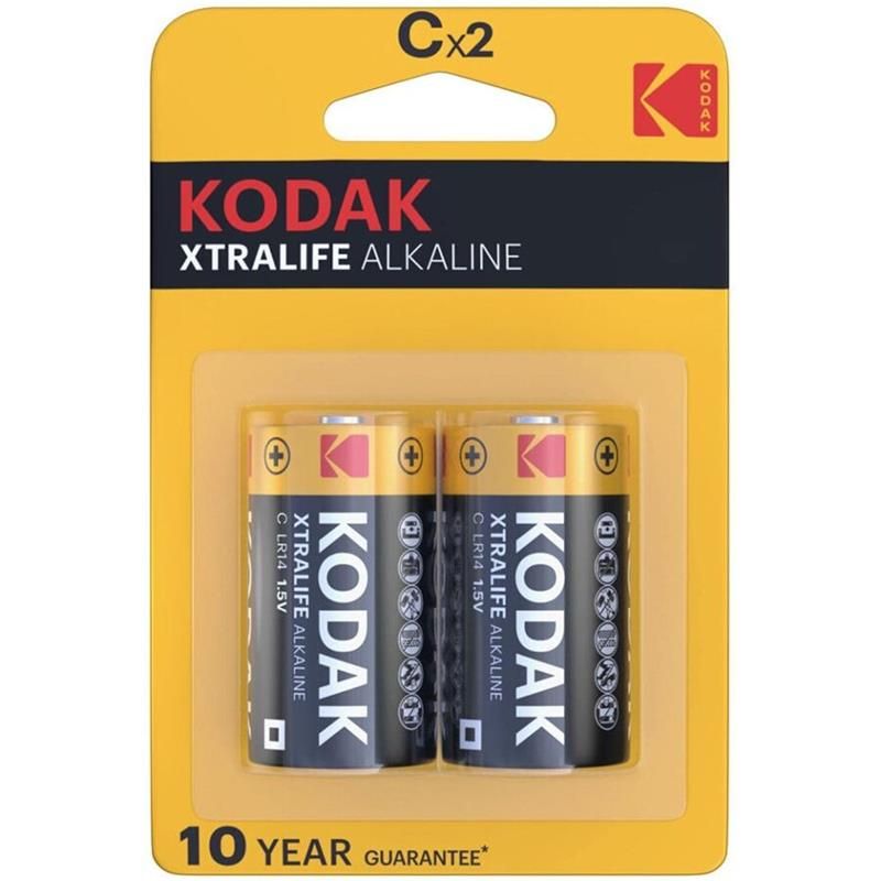 Kodak Xtralife Bateria alkaliczna C LR14 Blister 2 szt.