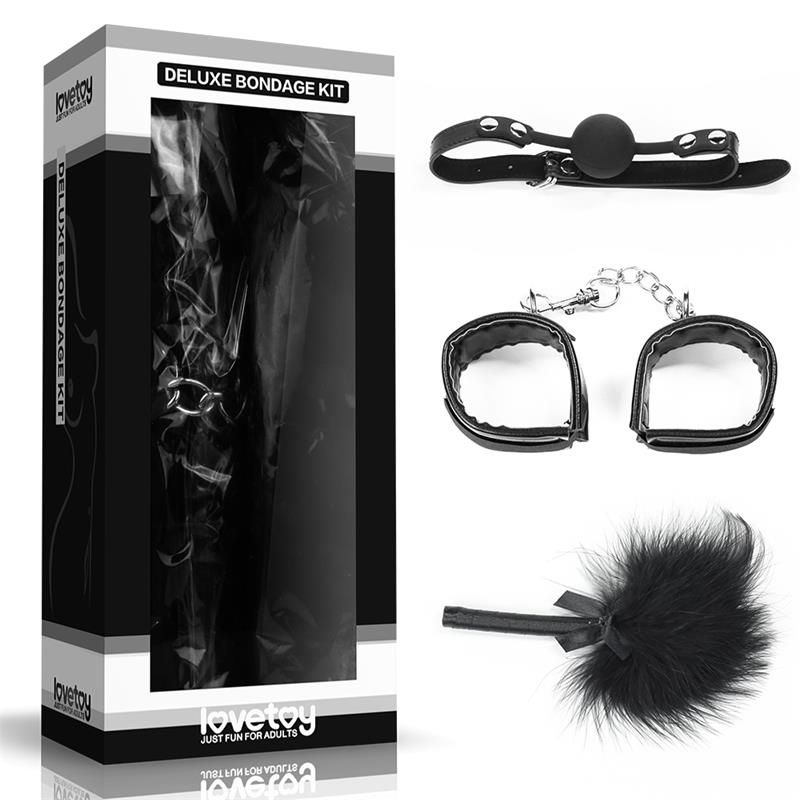 Lovetoy Bondage Kit Deluxe (Svart)