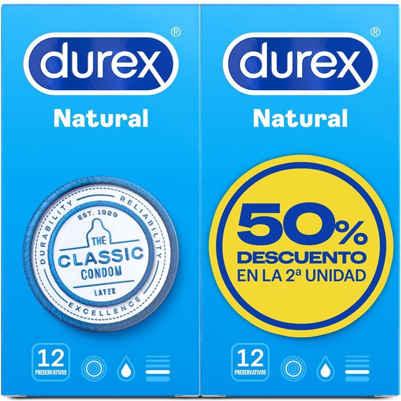Durex Duplo Prezerwatywy Natural 2x 12 sztuk