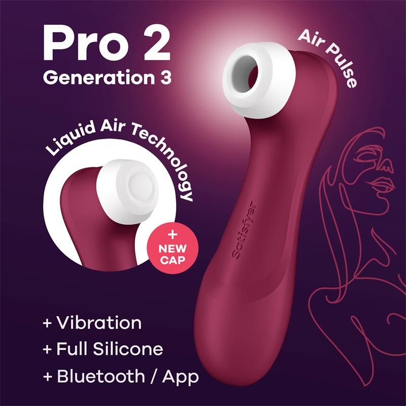 Satisfyer Pro 2 Generation 3 (Wine Red)
