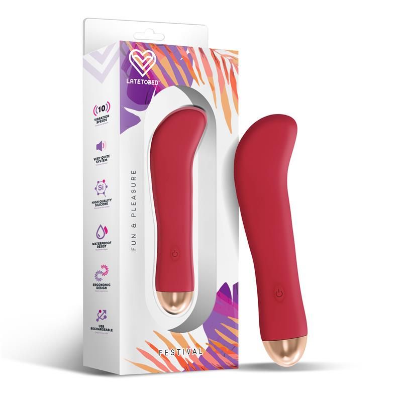Festival Ragon Stimulator 10 Speeds Rust (Red)