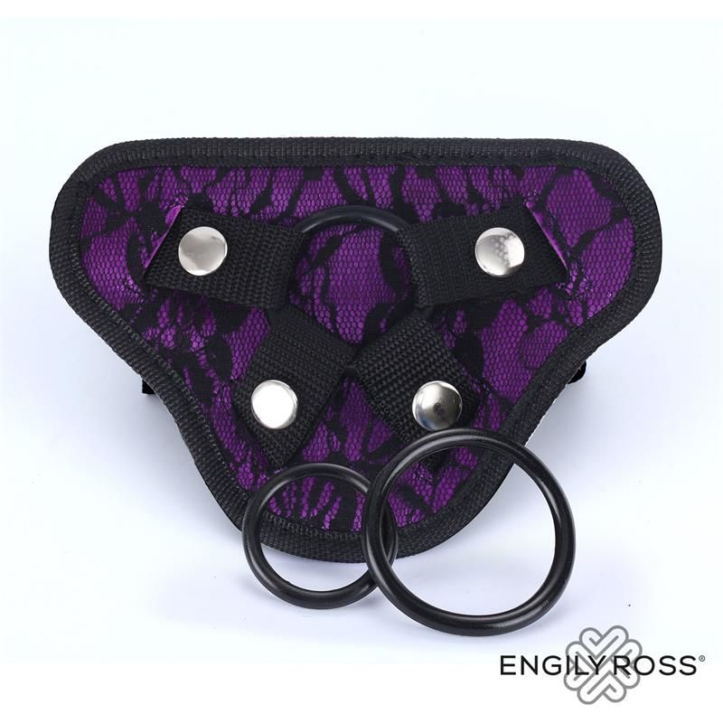 Dildox by Engily Ross Miley Universal Adjustable Harness with 3 (Purple)