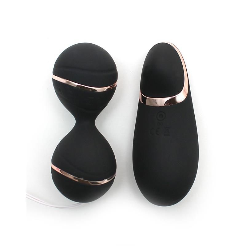 Rimba Vibrating Lay-on Kegelball set Ibiza (Black)