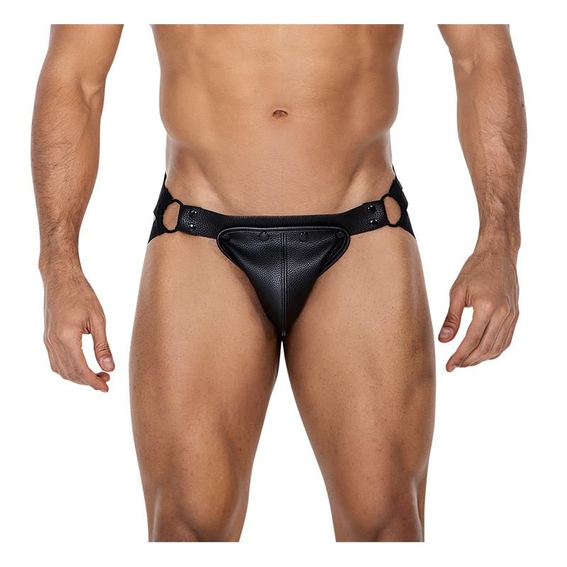 Cut4men JOCKSTR4P02 Jockstrap Jock snap (musta)