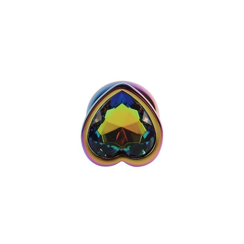 Chisa Rainbow Heart Analplug Størrelse M