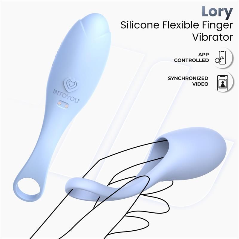 IntoYou Lory Flexible Finger Vibrator with App Control