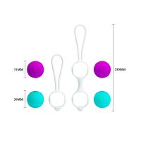 Pretty Love Kegel Geishakugler Orgasmic Balls Pink og (Blå), billede 5