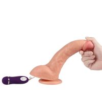 SheQu Realistisk Vibrtor Fjernkontrolleret Beast 24,5 cm, billede 6