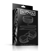 IntoYou set collier et menottes, cuir vegan, photo 3
