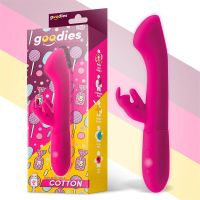 Goodies Cotton G-punkts- og rabbitvibrator (Fuchsia)