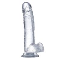 Dildo realistyczne glazurowane z jądrami 20 cm