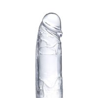 Glazed Realistic Dildo with Testicles 18 cm, zdjęcie 5