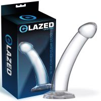 Glazed Buet Dildo Krystal Materiale 14 cm, billede 2