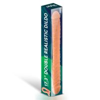 Max & Co Trent Tuplapäinen realistinen dildo Ihonvärinen 17,3" - 44 cm, kuva 6
