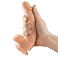 Max & Co Zane dildo realista com testículos 7,6" cor de pele