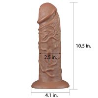 Lovetoy Dildo King 10,5" (Brown), billede 9