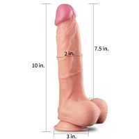 Lovetoy Nature gode double densité 10" couleur chair, photo 2