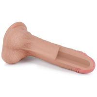 Lovetoy Nature dildo de silicone líquido 7" cor de pele