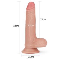 Lovetoy Dildo Nature 7" Liquid Silicone Flesh, billede 8