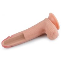 Lovetoy Nature dildo de silicone líquido 8" cor de pele, imagem 6