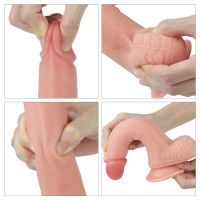 Lovetoy Nature dildo de silicone líquido 8" cor de pele, imagem 7