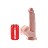 King Cock Dildo Triple Densità Testicoli Mobili 8", immagine 2