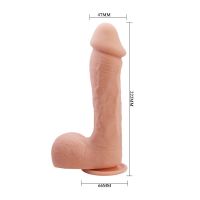 Baile Johnson Dildo realistyczne z przyssawką Flesh, zdjęcie 11