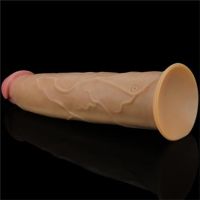 Lovetoy vibrador de dupla camada com rotação 9"