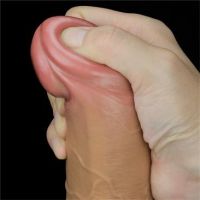 Lovetoy dildo de dupla camada 9,5"