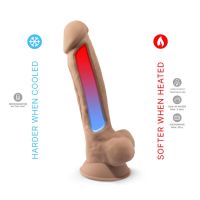 SilexD Dildo med dobbelt densitet Mod. 1 - 7" Hudfarvet, billede 5