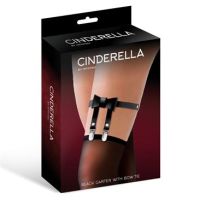 Cinderella Giarrettiera in Pelle Vegana con Fiocco, Taglia Unica, immagine 2