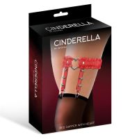 Cinderella Garter with Heart and Ruffles, Red, picture 2