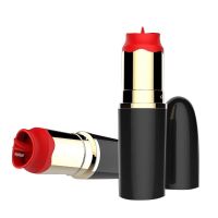 A-Gusto Læbestift Vibrator med stimulerende tunge (sort), billede 2