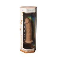 SilexD gode en silicone double densité Mod. 2 - 6" caramel