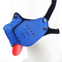 A-Gusto máscara de cachorro em neoprene (azul), imagem 2