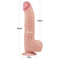 Lovetoy Dildo Dual Layer Sliding Skin 12", picture 10