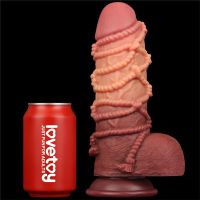 Lovetoy dildo dobbelt lag King Size Nature 9,5", billede 2