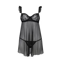 Avanua Milagros Chemise og Stringtruss (Sort), billede 3