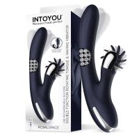IntoYou Royalspace Vibrator pyörivillä kielillä ja 360º (sininen), kuva 2