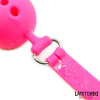 LateToBed bâillon boule respirant en silicone M - 4,5 cm, photo 5