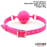 LateToBed bâillon boule respirant en silicone M - 4,5 cm, photo 7